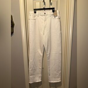 Madewell Women's Cream Curvy 90s Straight Leg Jeans Tall